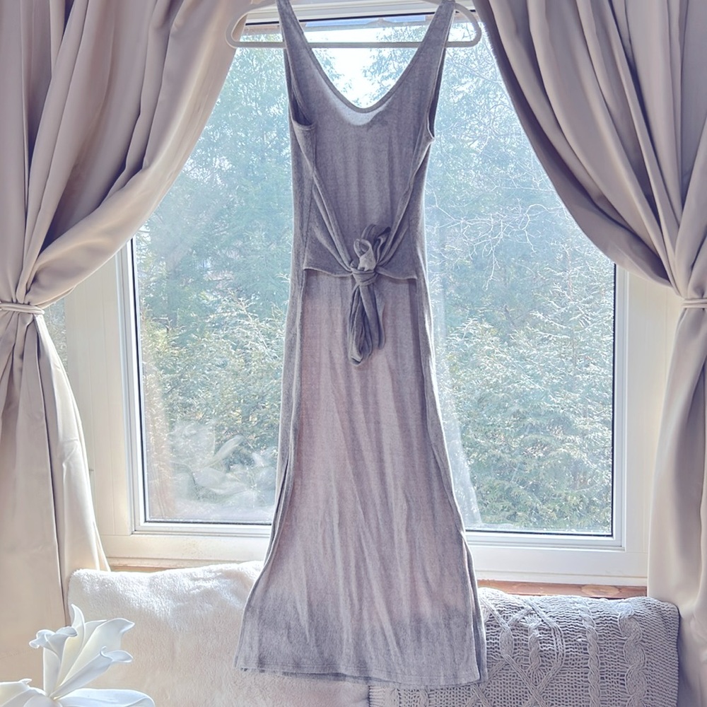 Grey soft cotton dress BRAND LULUS Size M